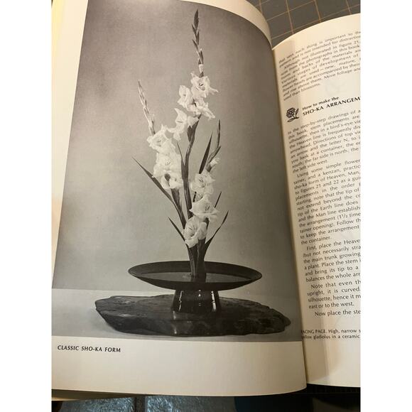 Sunset Flower Arranging by Tat 1968 JAPANESE FLORAL ARRANGMENT Vintage Book PB - Picture 9 of 9